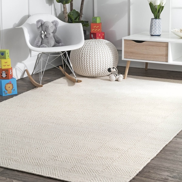 Nuloom Ago Geometric Wool Area Rug 5ft x 8ft MTSF01E-508 - main
